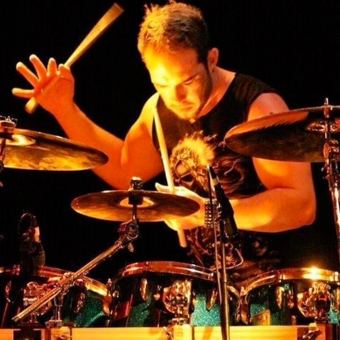 Bruce Rockman performing on drums